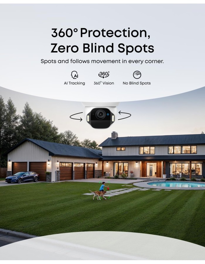 Anker Eufy Security Camera Kit E42 2 x 4K PTZ + Solar Panel + HB3 Anker Eufy Security Camera Kit E42 2 x 4K PTZ + Solar Panel + HB3