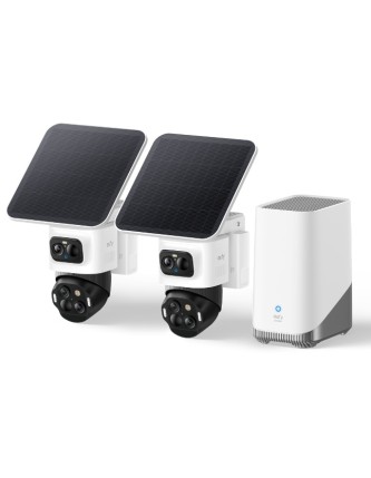 Anker Eufy Security Camera Kit S4 2 x 4K PTZ + Solar Panel + HB3