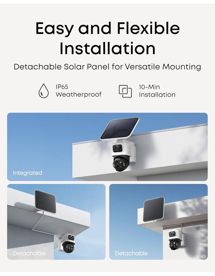 Anker Eufy Security Camera Kit S4 2 x 4K PTZ + Solar Panel + HB3