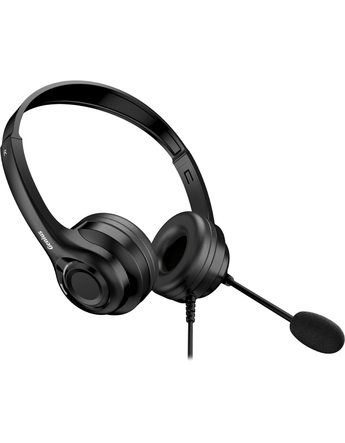 Genius PC Headset USB-A+C InLine Control & Ultra Soft Foam Cushions HS-235U AI (A+C)