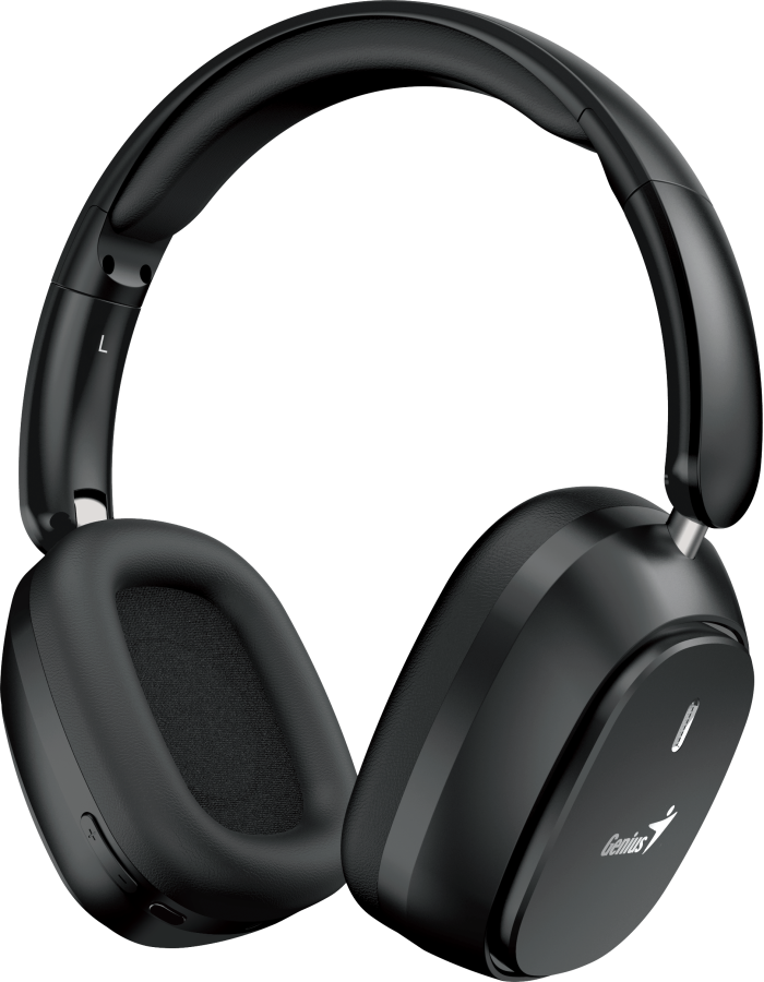 Genius Mobile Headphones Over Ear Bluetooth Foldable HS-820BT Black Genius Mobile Headphones Over Ear Bluetooth Foldable HS-820BT Black