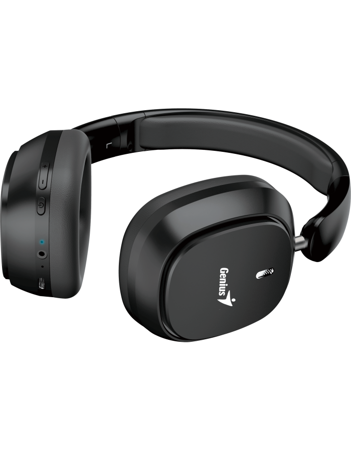Genius Mobile Headphones Over Ear Bluetooth Foldable HS-820BT Black Genius Mobile Headphones Over Ear Bluetooth Foldable HS-820BT Black
