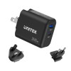 Unitek Charge Wall 35W 1xUSB-C PD & 1xQC 3.0 UK/EU/US Black P1119A Unitek Charge Wall 35W 1xUSB-C PD & 1xQC 3.0 UK/EU/US Black P1119A