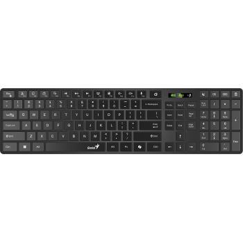 Genius Keyboard Wireless & BT AI Hot Keys SlimStar 7250BT Black English