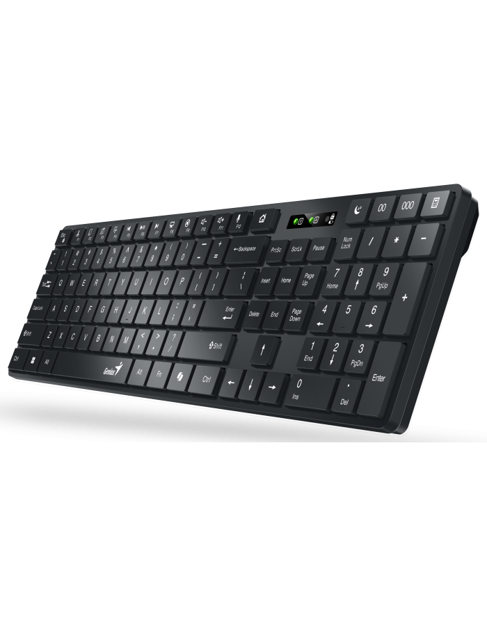 Genius Keyboard Wireless & BT AI Hot Keys SlimStar 7250BT Black English Genius Keyboard Wireless & BT AI Hot Keys SlimStar 7250BT Black English