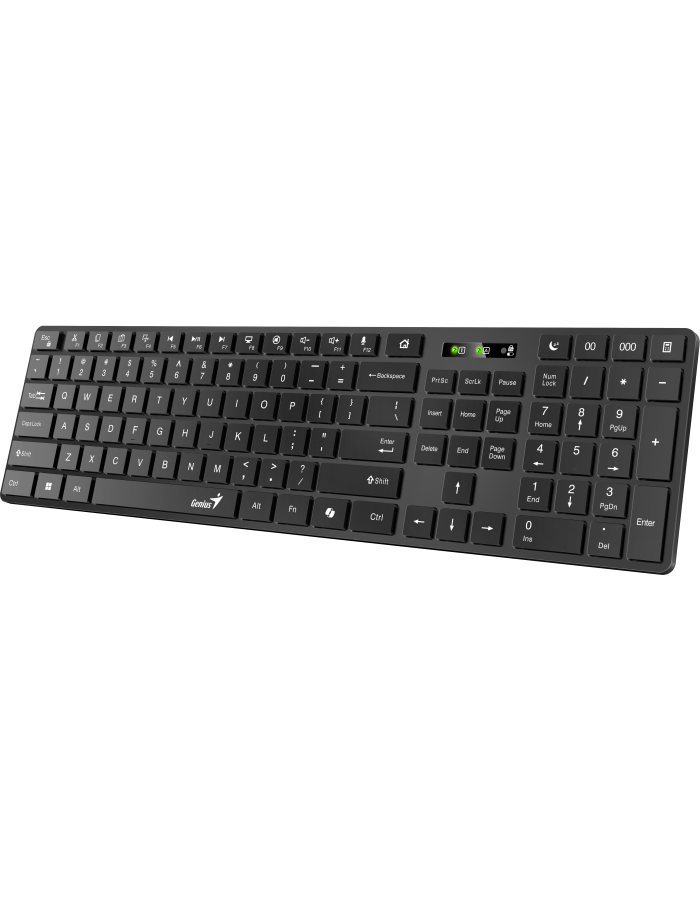 Genius Keyboard Wireless & BT AI Hot Keys SlimStar 7250BT Black English Genius Keyboard Wireless & BT AI Hot Keys SlimStar 7250BT Black English