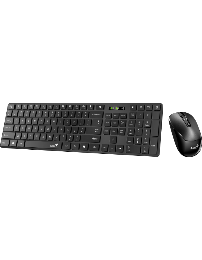 Genius Keyboard-Mouse Set Wireless+BT SlimStar 8250 Black English Genius Keyboard-Mouse Set Wireless+BT SlimStar 8250 Black English