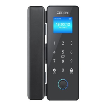 Zudsec Standalone Door Lock Metal For Glass Doors With Fingerprint-WiFi