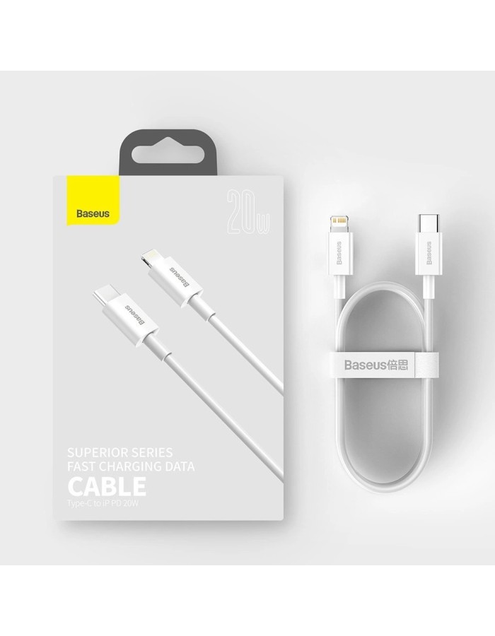 Baseus Cable Lightning to USB-C Superior Series 1.5m White Baseus Cable Lightning to USB-C Superior Series 1.5m White