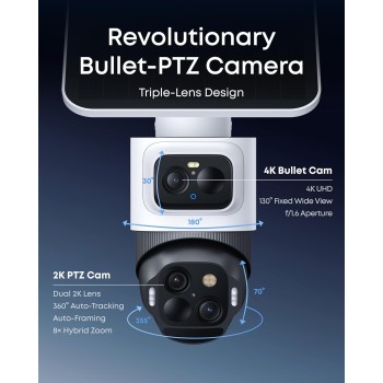 Anker Eufy Security Camera Kit S4 1 x 4K PTZ + Solar Panel