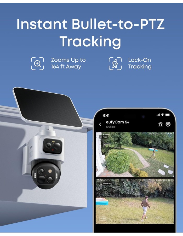 Anker Eufy Security Camera Kit S4 1 x 4K PTZ + Solar Panel