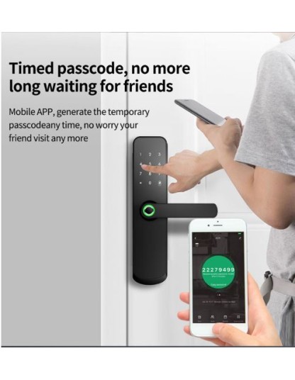 Zudsec Standalone Door Lock Metal With Fingerprint-WiFi