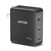 Unitek P1115A 140W GaN Charger 2xUSB-C 1xUSB-A Max 140W Charging Power Unitek P1115A 140W GaN Charger 2xUSB-C 1xUSB-A Max 140W Charging Power