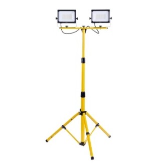 Rexer Floodlight with Tripod Mains Powered 4000k 2 x 50W / 5500 lms RX08052