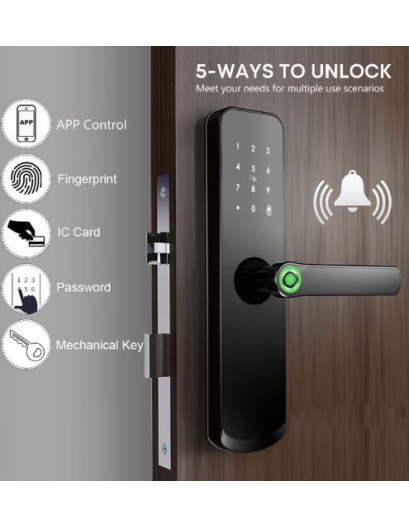 Zudsec Standalone Door Lock Metal With Fingerprint-WiFi