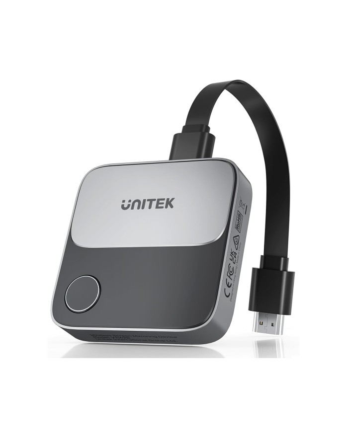 Unitek V1162 Wireless 4K Streaming from PC/Laptop & Smartphone to any HDMI Monitor, TV or Projector Up to 25m