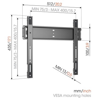 Vogels ELITE TVM5505 TV Wall Mount 40x40 Fixed 75kg Ultra Thin 13mm Vogels ELITE TVM5505 TV Wall Mount 40x40 Fixed 75kg Ultra Thin 13mm