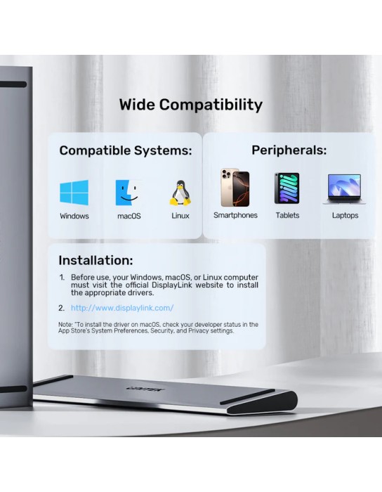 Unitek USB-C Hub Docking Station 11in1 USB3.0 2xHDMI/1xDVI/Gb Lan/Audio/PD100W D1147A Unitek USB-C Hub Docking Station 11in1 USB3.0 2xHDMI/1xDVI/Gb Lan/Audio/PD100W D1147A