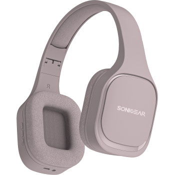 SonicGear Headphones Bluetooth Fabric + Foldable AIRPHONE 7 Mauve