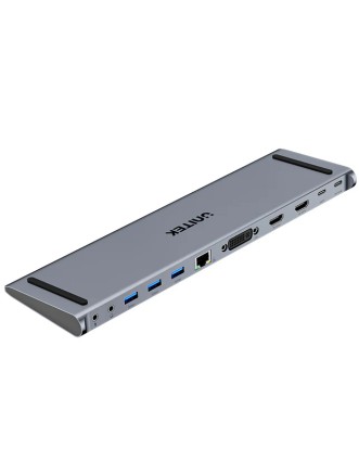 Unitek USB-C Hub Docking Station 11in1 USB3.0 2xHDMI/1xDVI/Gb Lan/Audio/PD100W D1147A Unitek USB-C Hub Docking Station 11in1 USB3.0 2xHDMI/1xDVI/Gb Lan/Audio/PD100W D1147A