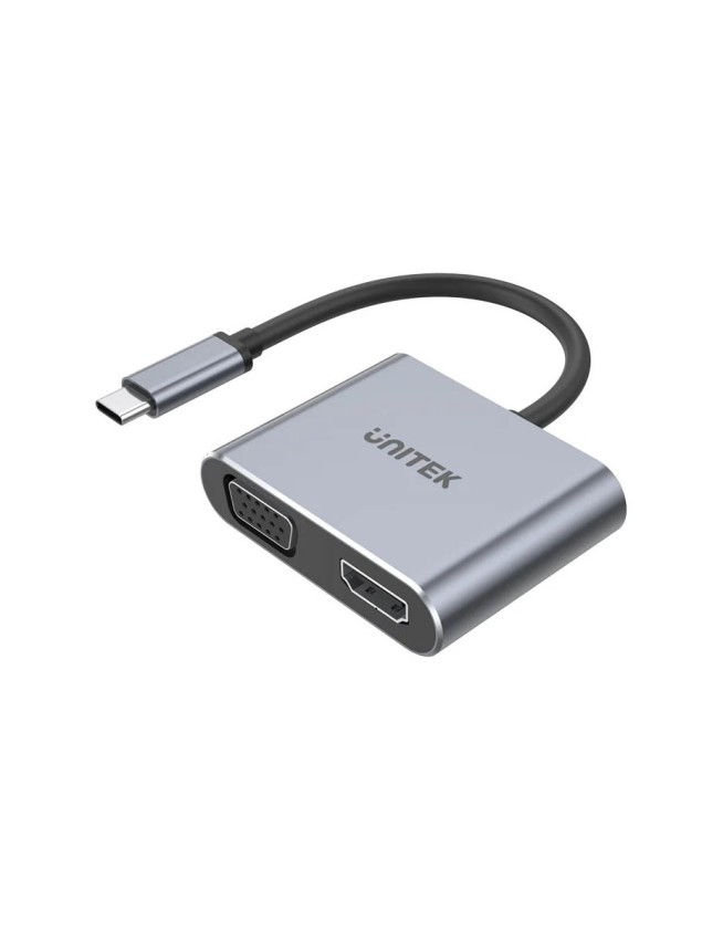Unitek Converter USB-C to HDMI 4K60Hz + VGA with MST V1126A Unitek Converter USB-C to HDMI 4K60Hz + VGA with MST V1126A