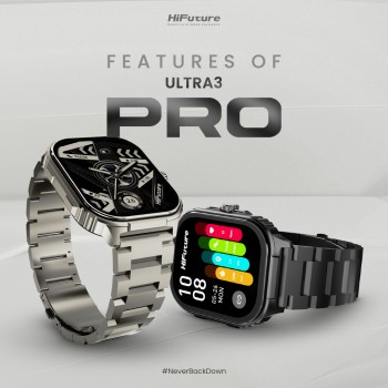 HiFuture Luxury Sport SmartWatch ULTRA 3 Pro Stainless Steel AMOLED Black HiFuture Luxury Sport SmartWatch ULTRA 3 Pro Stainless Steel AMOLED Black