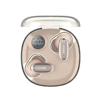 SonicGear Earphones Bluetooth ANC+Display EarPump Jewel Q3 Desert