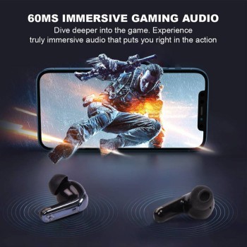 SonicGear Earphones Bluetooth & USB-C Dongle for PC EarPump XP2 Obsidian