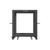 Lanberg Open Rack 19" 12U Adj.Depth 600-1000mm Black