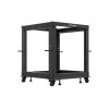 Lanberg Open Rack 19" 12U Adj.Depth 600-1000mm Black