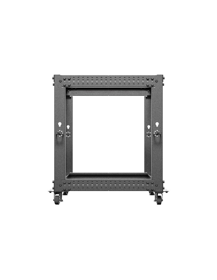Lanberg Open Rack 19" 12U Adj.Depth 600-1000mm Black