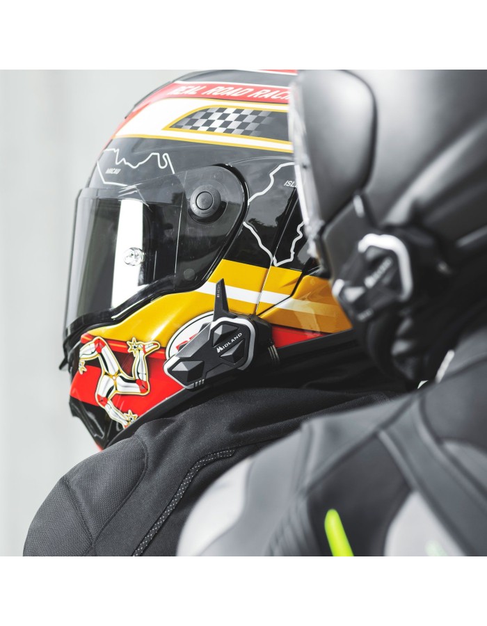 Midland Moto Intercom R1 Mesh Hybrid BT & Mesh Helmet Headset (twin)