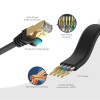 Unitek Network Patch Cable CAT7 Flat SSTP CU Black 5.0m C1897BK-5M Unitek Network Patch Cable CAT7 Flat SSTP CU Black 5.0m C1897BK-5M