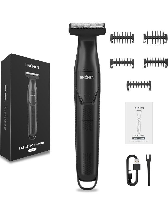 Enchen Body Hair Trimmer SPARK 5 USB-C 800mAh Black Enchen Body Hair Trimmer SPARK 5 USB-C 800mAh Black
