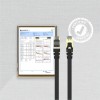Unitek Network Patch Cable CAT7 Flat SSTP CU Black 2.0m C1897BK-2M