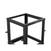 Lanberg Open Rack 19" 12U Adj.Depth 600-1000mm Black