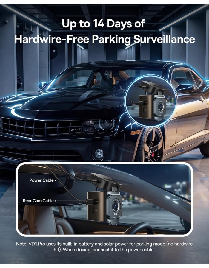 Baseus Car Dashcam Front 4K PrimeTrip VD1 Pro Black