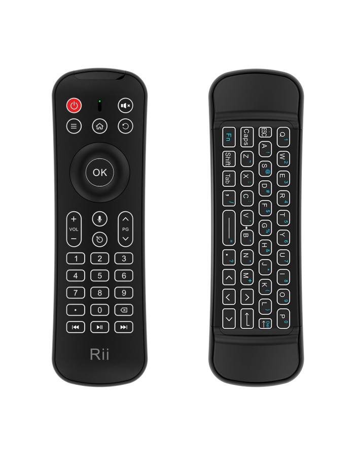 Rii Remote Control with Wireless Keyboard 2.4GHz, AirMouse & Microphone MX6 Rii Remote Control with Wireless Keyboard 2.4GHz, AirMouse & Microphone MX6