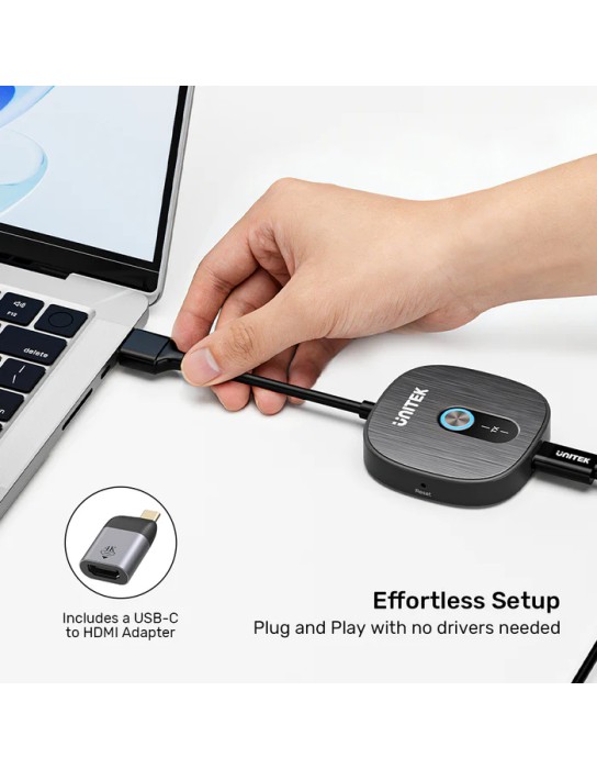 Unitek Wireless HDMl Transmitter and Receiver Kit 1x2 1080p up to 50m V1711A Unitek Wireless HDMl Transmitter and Receiver Kit 1x2 1080p up to 50m V1711A