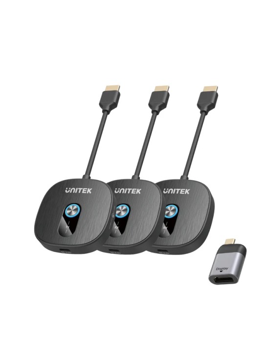 Unitek Wireless HDMl Transmitter and Receiver Kit 1x2 1080p up to 50m V1711A Unitek Wireless HDMl Transmitter and Receiver Kit 1x2 1080p up to 50m V1711A