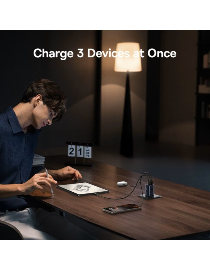 Baseus Charger Wall 67W 2C+U PicoGo AE11 EU Cosmic Black