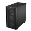 ASUS PC Case Gaming mATX Mesh Front Panel Tempered Glass Side Window 4x Pre-Installed ARGB Fans A21 PLUS Black