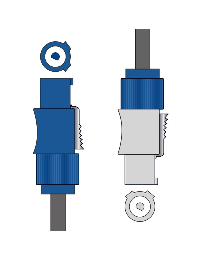 Citronic Twist and Lock Light & Sound Daisy Chain Cable 3.0m 114.095UK Citronic Twist and Lock Light & Sound Daisy Chain Cable 3.0m 114.095UK