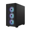 ASUS PC Case Gaming mATX Mesh Front Panel Tempered Glass Side Window 4x Pre-Installed ARGB Fans A21 PLUS Black