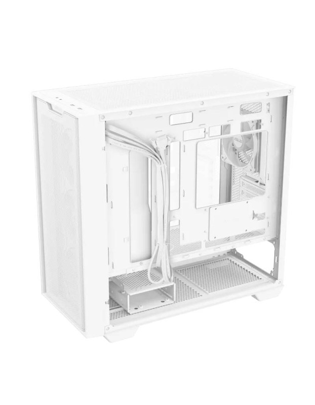 ASUS PC Case Gaming mATX Mesh Front Panel Tempered Glass Side Window 4x Pre-Installed ARGB Fans A21 PLUS White