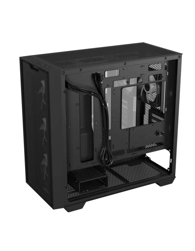 ASUS PC Case Gaming mATX Mesh Front Panel Tempered Glass Side Window 4x Pre-Installed ARGB Fans A21 PLUS Black