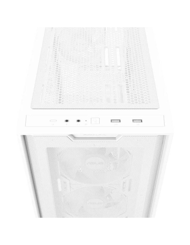 ASUS PC Case Gaming mATX Mesh Front Panel Tempered Glass Side Window 4x Pre-Installed ARGB Fans A21 PLUS White