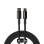 Baseus Cable Lightning to USB-A Tungsten Gold Series Braided 2.0m Black