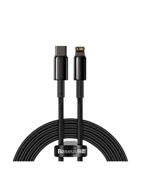 Baseus Cable Lightning to USB-A Tungsten Gold Series Braided 2.0m Black Baseus Cable Lightning to USB-A Tungsten Gold Series Braided 2.0m Black