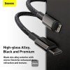 Baseus Cable Lightning to USB-A Tungsten Gold Series Braided 2.0m Black Baseus Cable Lightning to USB-A Tungsten Gold Series Braided 2.0m Black